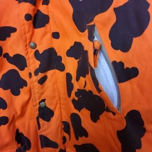 Raewic larde men's black and orange hunting coat